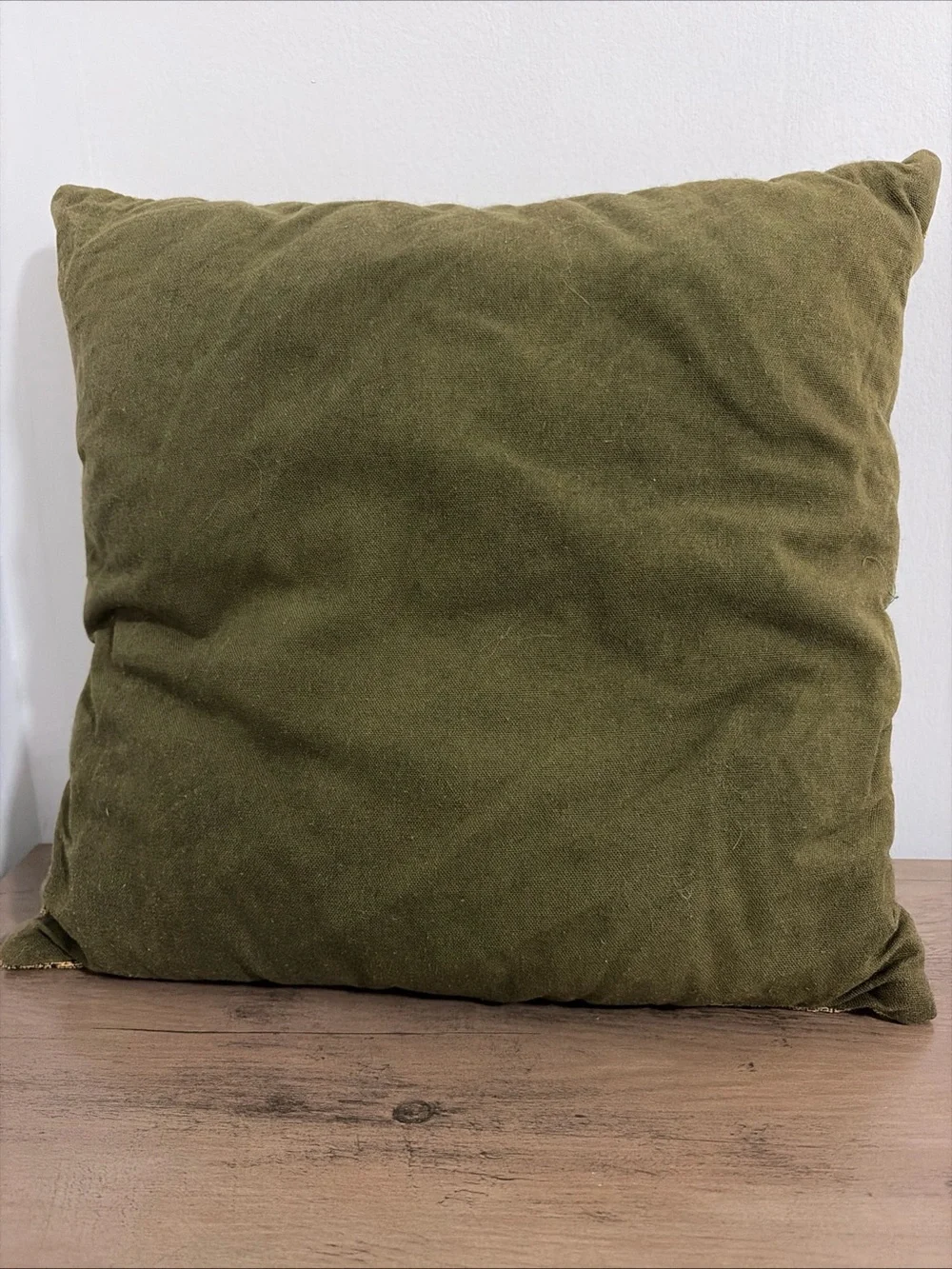 Vintage woven tapestry Christmas throw pillow